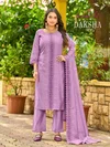 Daksha By Aanchi Roman Silk Kurti With Bottom Dupatta 
